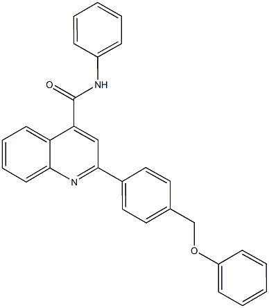 2-[4-(phenoxymethyl)phenyl]-N-phenylquinoline-4-carboxamide Struktur