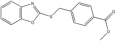 methyl 4-[(1,3-benzoxazol-2-ylsulfanyl)methyl]benzoate Struktur