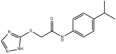 N-(4-isopropylphenyl)-2-(4H-1,2,4-triazol-3-ylsulfanyl)acetamide Struktur