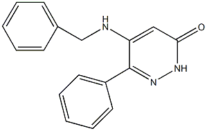 5-(benzylamino)-6-phenyl-3(2H)-pyridazinone Struktur