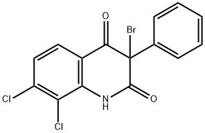 3-bromo-7,8-dichloro-3-phenyl-2,4(1H,3H)-quinolinedione Struktur