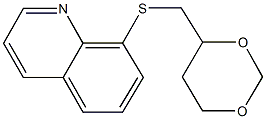 8-[(1,3-dioxan-4-ylmethyl)sulfanyl]quinoline Struktur