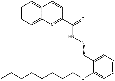 N'-[2-(octyloxy)benzylidene]-2-quinolinecarbohydrazide Struktur