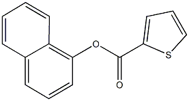 1-naphthyl thiophene-2-carboxylate Struktur