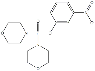 3-nitrophenyl di(4-morpholinyl)phosphinate Struktur