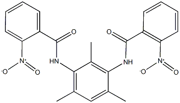 2-nitro-N-[3-({2-nitrobenzoyl}amino)-2,4,6-trimethylphenyl]benzamide Struktur