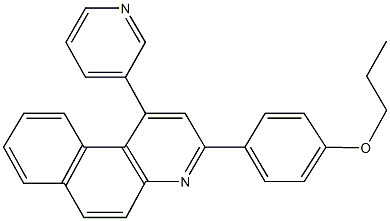 3-(4-propoxyphenyl)-1-pyridin-3-ylbenzo[f]quinoline Struktur