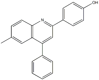 4-(6-methyl-4-phenyl-2-quinolinyl)phenol Struktur