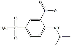 4-(2,2-dimethylhydrazino)-3-nitrobenzenesulfonamide Struktur