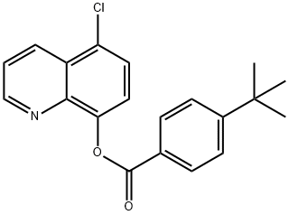 5-chloro-8-quinolinyl 4-tert-butylbenzoate Struktur