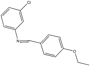 N-(3-chlorophenyl)-N-(4-ethoxybenzylidene)amine Struktur