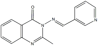 2-methyl-3-[(3-pyridinylmethylene)amino]-4(3H)-quinazolinone Struktur