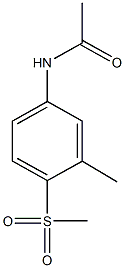 N-[3-methyl-4-(methylsulfonyl)phenyl]acetamide Struktur