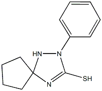 2-phenyl-1,2,4-triazaspiro[4.4]nonane-3-thione Struktur