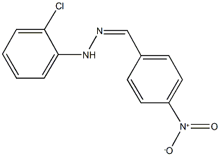 4-nitrobenzaldehyde (2-chlorophenyl)hydrazone Struktur