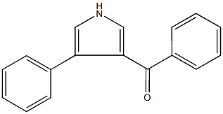 phenyl(4-phenyl-1H-pyrrol-3-yl)methanone Struktur