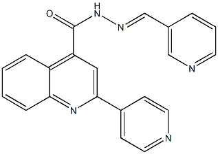 2-(4-pyridinyl)-N'-(3-pyridinylmethylene)-4-quinolinecarbohydrazide Struktur