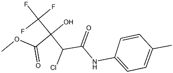 methyl 3-chloro-2-hydroxy-4-oxo-4-(4-toluidino)-2-(trifluoromethyl)butanoate Struktur