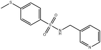 4-(methylsulfanyl)-N-(3-pyridinylmethyl)benzenesulfonamide Struktur