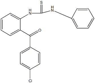 N-[2-(4-chlorobenzoyl)phenyl]-N'-phenylthiourea Struktur