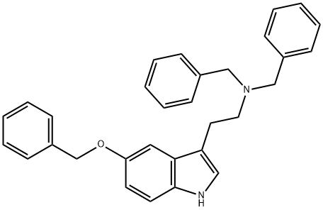 N,N-dibenzyl-N-{2-[5-(benzyloxy)-1H-indol-3-yl]ethyl}amine Struktur