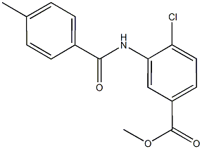 methyl 4-chloro-3-[(4-methylbenzoyl)amino]benzoate Struktur