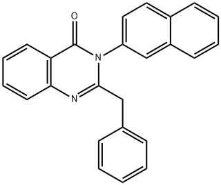 2-benzyl-3-(2-naphthyl)-4(3H)-quinazolinone Struktur