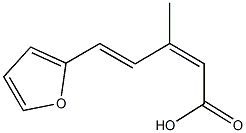 5-(2-furyl)-3-methyl-2,4-pentadienoic acid Struktur