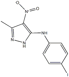 4-nitro-5-(4-iodoanilino)-3-methyl-1H-pyrazole Struktur