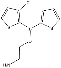 2-aminoethyl 3-chloro-2-thienyl(2-thienyl)borinate Struktur