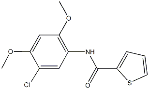 N-(5-chloro-2,4-dimethoxyphenyl)-2-thiophenecarboxamide Struktur