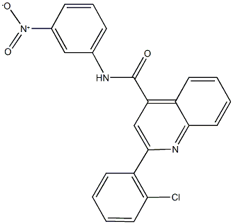 2-(2-chlorophenyl)-N-{3-nitrophenyl}-4-quinolinecarboxamide Struktur