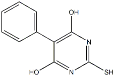 5-phenyl-2-sulfanyl-4,6-pyrimidinediol Struktur