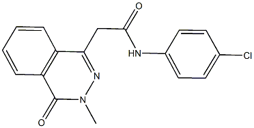 N-(4-chlorophenyl)-2-(3-methyl-4-oxo-3,4-dihydrophthalazin-1-yl)acetamide Struktur