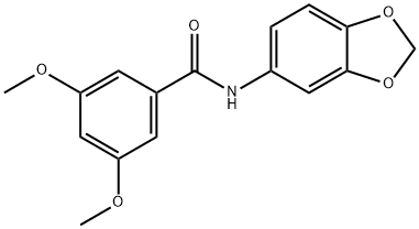 N-(1,3-benzodioxol-5-yl)-3,5-dimethoxybenzamide Struktur