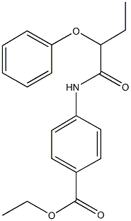 ethyl 4-[(2-phenoxybutanoyl)amino]benzoate Struktur