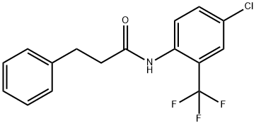 N-[4-chloro-2-(trifluoromethyl)phenyl]-3-phenylpropanamide Struktur