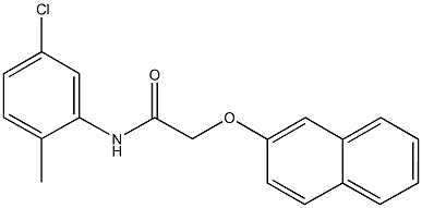 N-(5-chloro-2-methylphenyl)-2-(2-naphthyloxy)acetamide Struktur