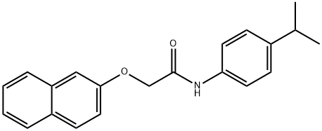 N-(4-isopropylphenyl)-2-(2-naphthyloxy)acetamide Struktur