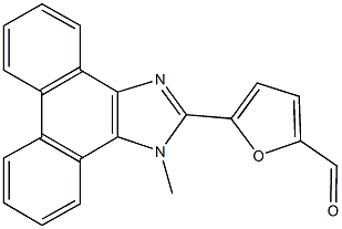 5-(1-methyl-1H-phenanthro[9,10-d]imidazol-2-yl)-2-furaldehyde Struktur