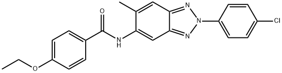 N-[2-(4-chlorophenyl)-6-methyl-2H-1,2,3-benzotriazol-5-yl]-4-ethoxybenzamide Struktur