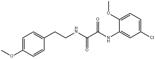 N~1~-(5-chloro-2-methoxyphenyl)-N~2~-[2-(4-methoxyphenyl)ethyl]ethanediamide Struktur