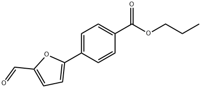 propyl 4-(5-formyl-2-furyl)benzoate Struktur