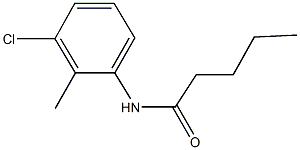 N-(3-chloro-2-methylphenyl)pentanamide Struktur