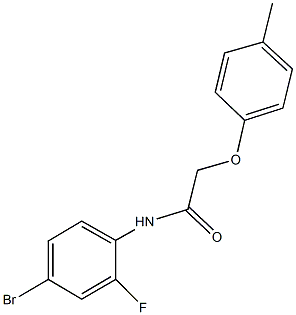 N-(4-bromo-2-fluorophenyl)-2-(4-methylphenoxy)acetamide Struktur