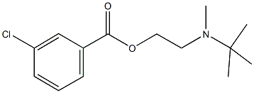 2-[tert-butyl(methyl)amino]ethyl 3-chlorobenzoate Struktur