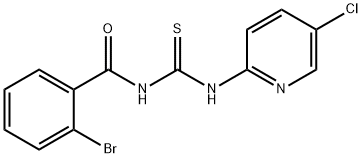 N-(2-bromobenzoyl)-N'-(5-chloro-2-pyridinyl)thiourea Struktur