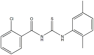 N-(2-chlorobenzoyl)-N'-(2,5-dimethylphenyl)thiourea Struktur