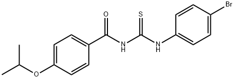 N-(4-bromophenyl)-N'-(4-isopropoxybenzoyl)thiourea Struktur