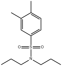 3,4-dimethyl-N,N-dipropylbenzenesulfonamide Struktur